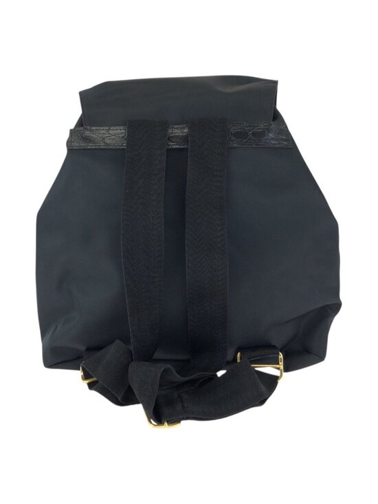 Versace Vintage Medusa Black Nylon Leather Backpack main image 5